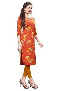 New Ethnic 4 You Women's Crepe Straight Kurta-thumb1