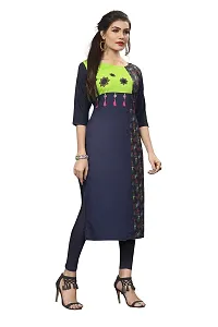 New Ethnic 4 You Women's Crepe Straight Kurta-thumb2