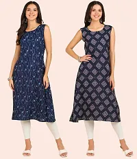 Fancy American Crepe Kurtis for Women Pack Of 2-thumb3