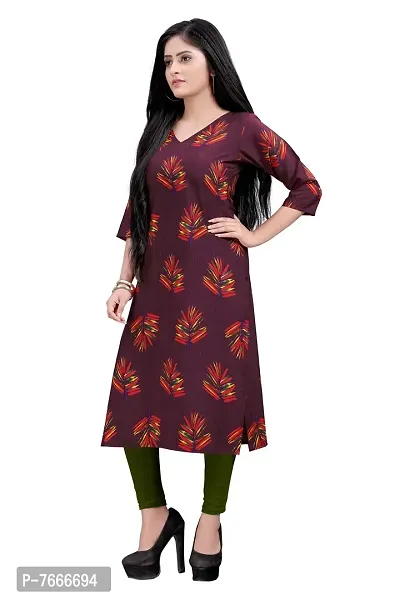 New Ethnic 4 You Women's Crepe A-Line Kurta-thumb4