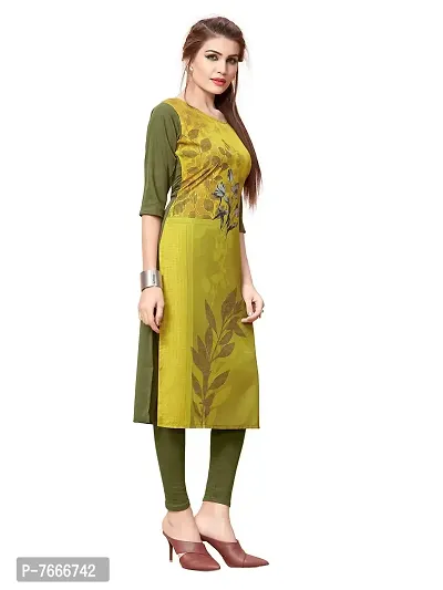 New Ethnic 4 You Women's American Crepe Straight Kurta (Combo Pack Of 2)-thumb4