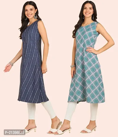 Fancy American Crepe Kurtis for Women Pack Of 2-thumb3