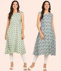 Fancy American Crepe Kurtis for Women Pack Of 2-thumb3