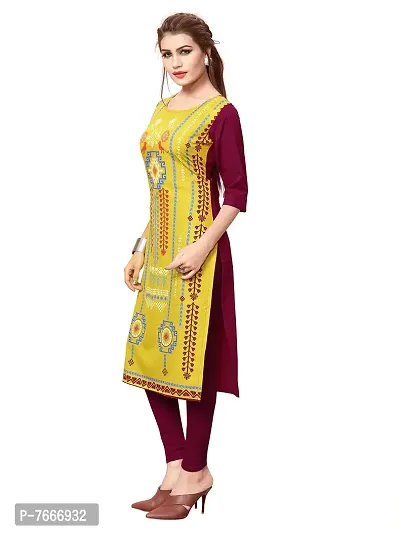 New Ethnic 4 You Women's Crepe Straight Kurta-thumb2