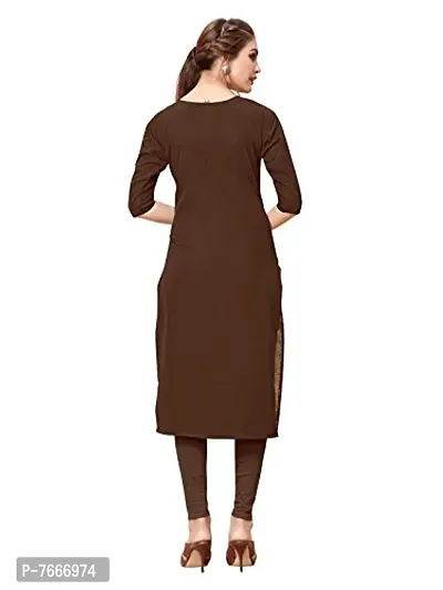 New Ethnic 4 You Women's Crepe Straight Kurta-thumb3