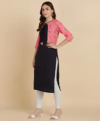 Stylish Crepe Printed Kurti For Women-thumb2