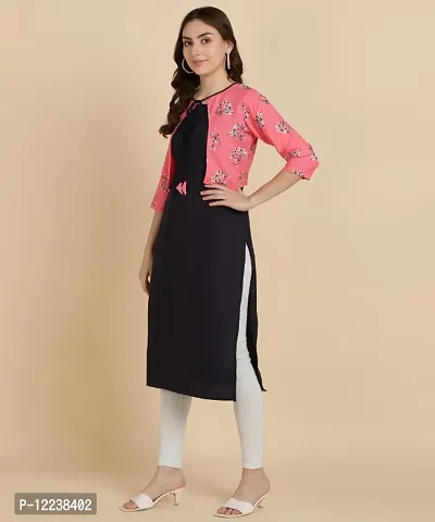 Stylish Crepe Printed Kurti For Women-thumb3