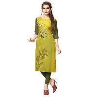 Stylish Crepe Printed Kurti For Women Pack Of 3-thumb3