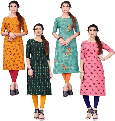 Crepe Digital Kurtas For Women