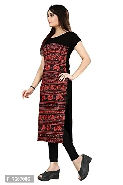 New Ethnic 4 You Women's Crepe Straight Kurta-thumb2