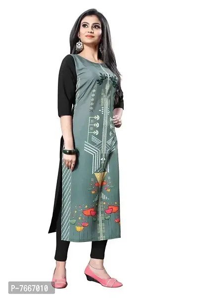 New Ethnic 4 You Women's Crepe A-Line Kurta-thumb2