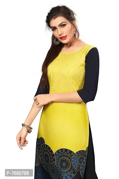 New Ethnic 4 You Women's Crepe Straight Kurta-thumb5