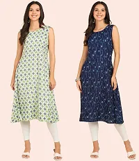 Fancy American Crepe Kurtis for Women Pack Of 2-thumb1