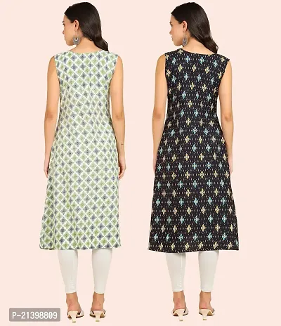 Fancy American Crepe Kurtis for Women Pack Of 2-thumb5