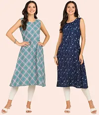 Fancy American Crepe Kurtis for Women Pack Of 2-thumb3