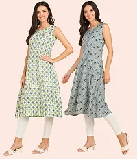 Fancy American Crepe Kurtis for Women Pack Of 2-thumb2