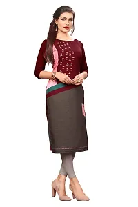 New Ethnic 4 You Women's Crepe Straight Kurta-thumb2