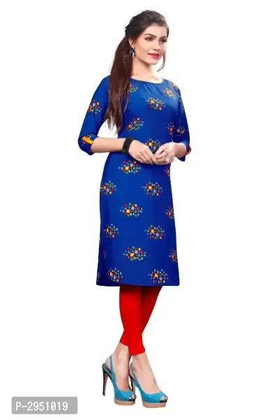 Multicoloured Crepe Printed Kurtas For Women-thumb3