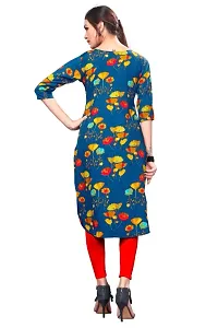 Multicoloured Crepe Printed Kurtas For Women-thumb1