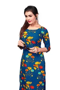 Multicoloured Crepe Printed Kurtas For Women-thumb4