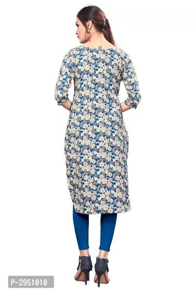 Multicoloured Crepe Printed Kurtas For Women-thumb2