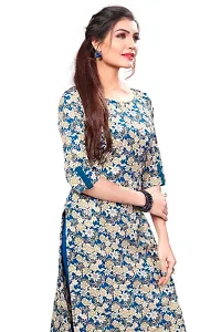 Multicoloured Crepe Printed Kurtas For Women-thumb4