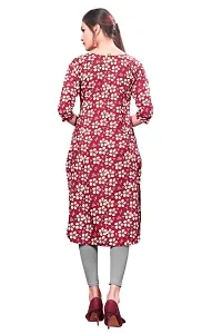 Multicoloured Crepe Printed Kurtas For Women-thumb1