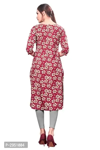 Multicoloured Crepe Printed Kurtas For Women-thumb2