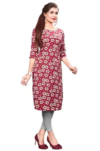 Multicoloured Crepe Printed Kurtas For Women-thumb2