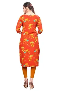 Multicolored Printed Straight Cut Pathani Style Crepe Kurta-thumb1