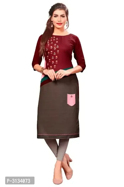 Multicoloured Crepe Printed Kurtas For Women