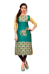 Multicoloured Crepe Printed Kurtas For Women-thumb3