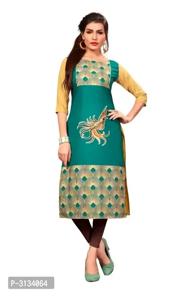 Multicoloured Crepe Printed Kurtas For Women-thumb4