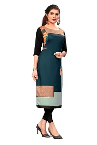 Multicoloured Crepe Printed Kurtas For Women-thumb2