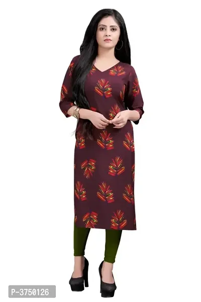 New Ethnic 4 You Women's straight American Crepe kurta