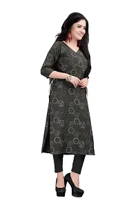 New Ethnic 4 You Women's straight American Crepe kurta-thumb2