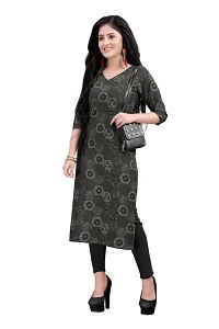 New Ethnic 4 You Women's straight American Crepe kurta-thumb3