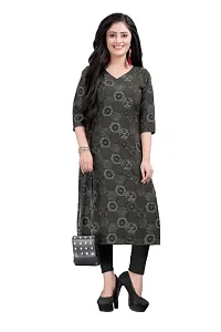 New Ethnic 4 You Women's straight American Crepe kurta-thumb4