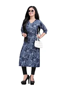 New Ethnic 4 You Women's straight American Crepe kurta-thumb4