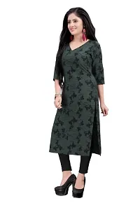 New Ethnic 4 You Women's straight American Crepe kurta-thumb3