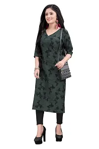 New Ethnic 4 You Women's straight American Crepe kurta-thumb4