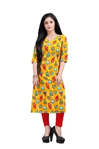 New Ethnic 4 You Women's straight American Crepe kurta-thumb4