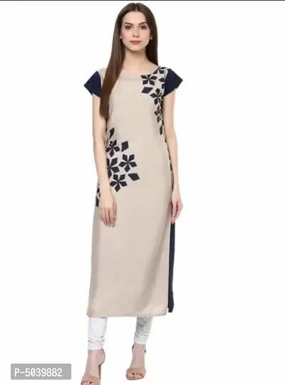 Women's Printed Crepe Kurti-thumb0