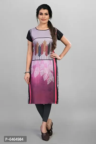 Beautiful American Crepe Stitched Kurta for Women