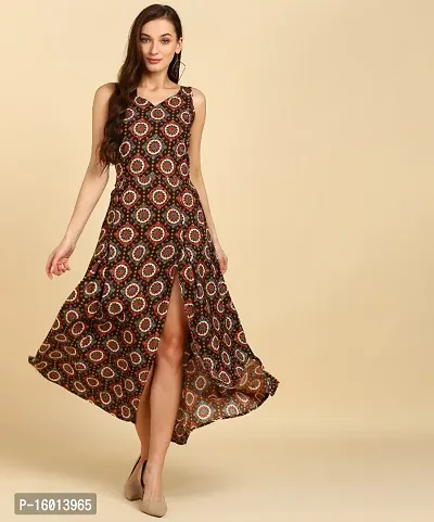 Fancy American Crepe Gown For Women