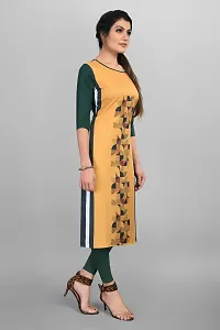 Beautiful Printed Full-Stitched Crepe Straight Kurta for Women-thumb3