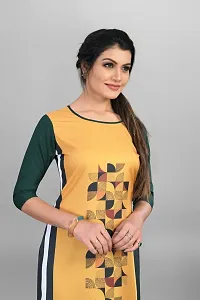 Beautiful Printed Full-Stitched Crepe Straight Kurta for Women-thumb4