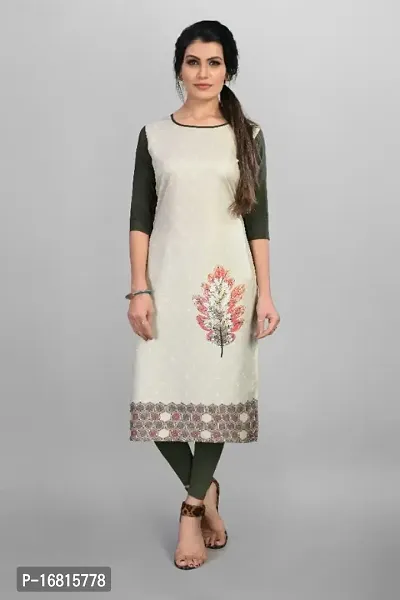 New Ethnic 4 You Women Crepe Straight Cut Kurti