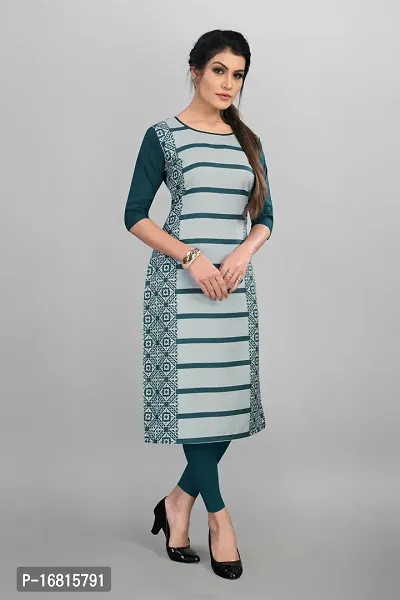 New Ethnic 4 You Women Crepe Straight Cut Kurti-thumb2