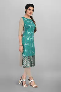 New Ethnic 4 You Women Crepe Straight Cut Kurti-thumb3